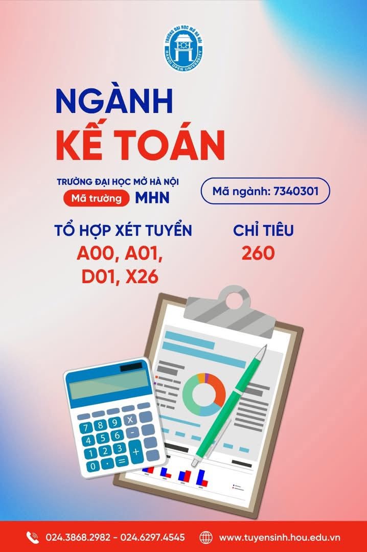  KHÁM PHÁ NGÀNH KẾ TOÁN TẠI TRƯỜNG ĐẠI HỌC MỞ HÀ NỘI 